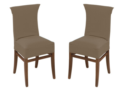 Housse de chaise,Véritable velours renard tissu XL taille chaise