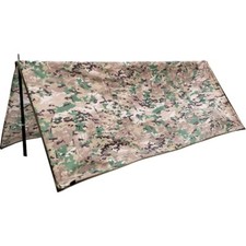 Mil-Com Army Waterproof Basha Wild Camping Shelter Sheet Bivi MTP Camo Green