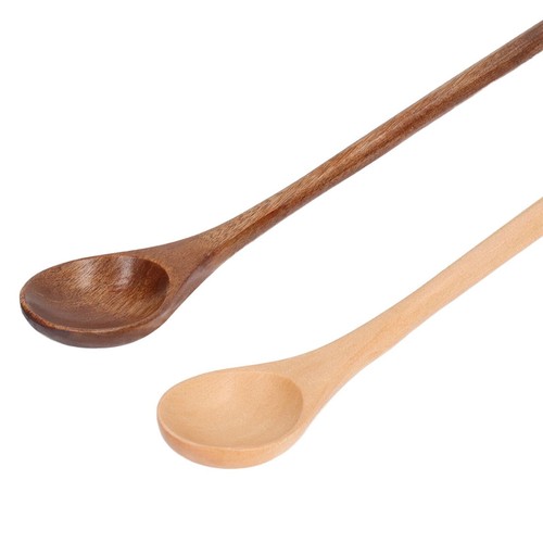 8 Pcs Wooden Spoon Beech Wood Safe Environmentally Friendly Wooden Serving Spoon - Picture 4 of 12
