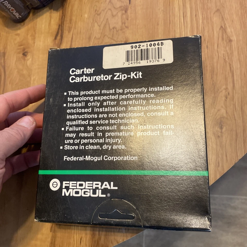 Federal Mogul 902-1178B Carburetor Zip-Kit - Image 3 of 3