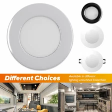 12V RV LED Recessed Ceiling Lights Camper Under Cabinet Downlights 2W/4.3W
