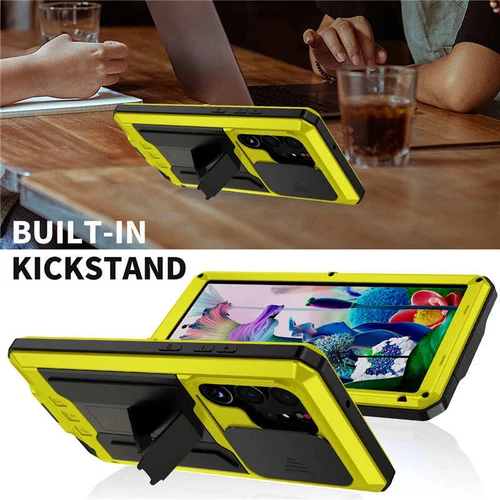 Metal Gorilla Glass Hybrid Waterproof Case Cover f Samsung S25Edge S24 S25 Ultra - Picture 51 of 52