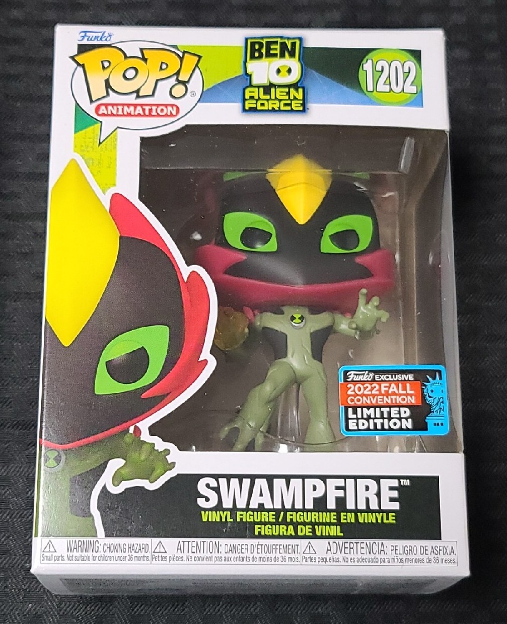 Funko Pop! Animation Ben 10 Alien Force Swampfire 1202 Exclusivo