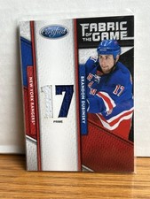 2011-12 Certified Fabric of the Game  **Prime** Brandon Dubinsky 08/10 Rangers