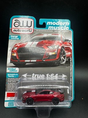 Auto World 2022 R2 Modern Muscle Rapid Red 2020 FORD MUSTANG SHELBY GT500 Q3