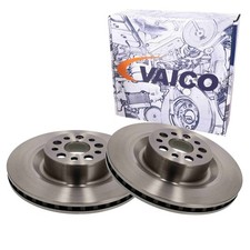 2x VAICO 380mm BREMSSCHEIBEN VORNE passend für TESLA MODEL | V58-40009