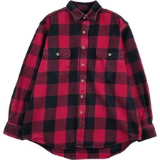 Used FIELD AND STREAM Buffalo Check Long-Sleeve Flannel Check Shirt Men's Si...