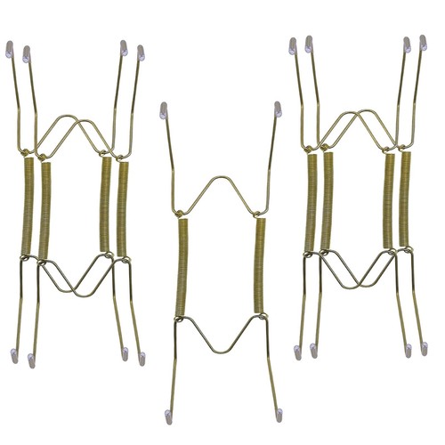 Xinlinke Lot5 10-Inch Large Invisible Plate Wire Hanger Wall Holders with Pro...