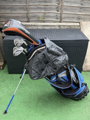 *GOLFAUSRÜSTUNG KOMPLETTES SET GOLFSCHLÄGER FÜR HERREN - RECHTS - REG FLEX + STANDBAG *