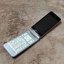 Kyocera A202KC DIGNO KEITAI 4 Unlocked Android Flip Feature Phone Silver Tested