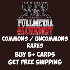 Union Arena TCG Full Metal Alchemist FMA UE09 Near Mint Singles Choose Your Card