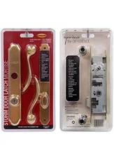 Larson Certified Storm Door Revere Mortise Handle Set (Brass)