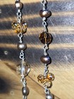 Vintage Necklace Made With Heavy Glass Beads Sterling Silver And Seed Beads... — photo 9