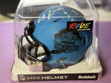 Earl Campbell & Robert Brazile Signed Hall Of Fame Oilers Rave Mini Helmet w COA