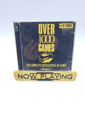 Over 1000 Games 2 CD-ROM PC Video Game Compilation Encyclopedia Retro