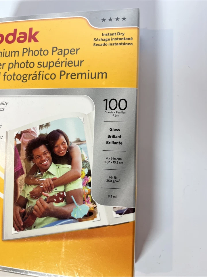Kodak Premium Photo Paper 100 4" x 6" Sheets Instant Dry - NEW & SEAL - Image 3 of 4