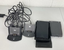 Palm Pilot IIIe IIIc Lot of 2 With Leather Case Chargers
