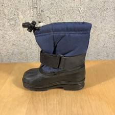 Kids Winter Boots Insulated Waterproof Rain Snow Boots 5 Blue Black