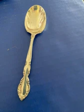 Oneida Heirloom GRANDEUR Sterling Silver SHELL SUGAR SPOON 6" - NO Monogram