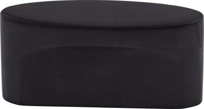 Top Knobs TK74BLK Oval Slot Knob Medium 1 1/2'' (c-c) Flat Black