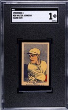 1923 W515-1 Walter Johnson #38 SGC 1