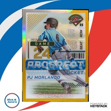 2024 Panini Prospect Edition PJ Morlando Holo Ticket Gold 6/10 #90 Miami Marlins