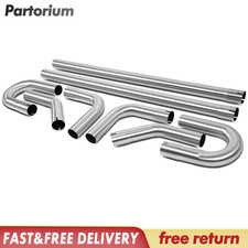 8 Pcs 2.25 Custom Exhaust Tubing Mandrel Bend Pipe Straight U Bend 90 Kit