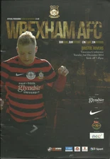 WREXHAM v BRISTOL ROVERS VANARAMA CONFERENCE PROGRAMME 14/15 SEASON red dragons