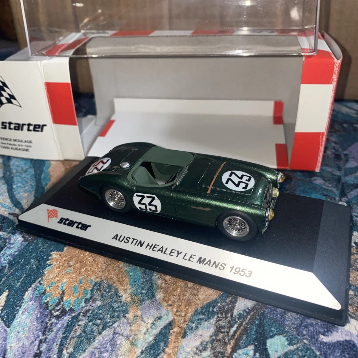 Miniature Austin Healey Sprite 1/43 - Record - Résine Verte (Occasion)