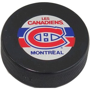 Vintage Montreal Canadiens NHL Official Hockey Puck Trench Mfg Ziegler Era