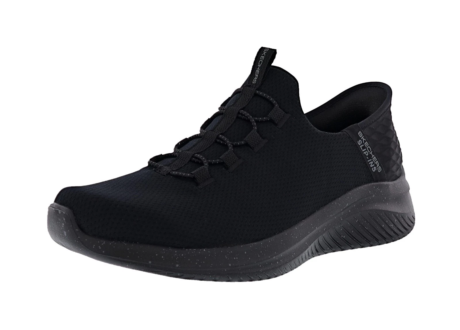 SKECHERS MEN'S SLIP-INS:ULTRA FLEX 3.0-RIGHT AWAY 232452W/BBK WIDE WALKING SHOES
