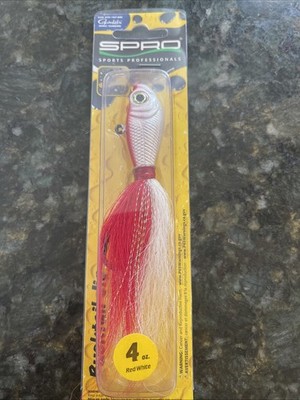 SPRO Bucktail Jig 4 oz. Hair Jig Rockfish, Halibut, Ling Cod, & Fluke Lure