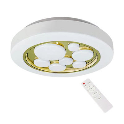 Milagro LED-Deckenleuchte Bubbles Gold 30W, Ø39cm, dimmbar, Fernbedienung