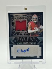 2024 Panini Obsidian #MMA-CWD Charvarius Ward Matrix Material Autographs #/299