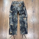 Vintage Walls Pants Mens S Gray Realtree Hardwoods Camo Double Knee Cargo Hunt