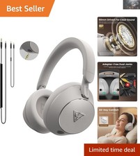 Noise-Isolating Studio Headphones with Dual 3.5mm/6.35mm Jacks for Guitarists