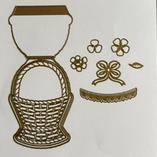 Anna Griffin Basket Easel Card Dies AG1434 Used Twice
