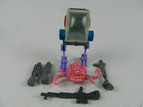 Original Krang  & Krang Brain Character w/ Accessories 1990 Near Complete