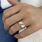 1.6ct Oval Fashion Ring Rose Gold 14K Labcreated Diamond F/VS — photo 2