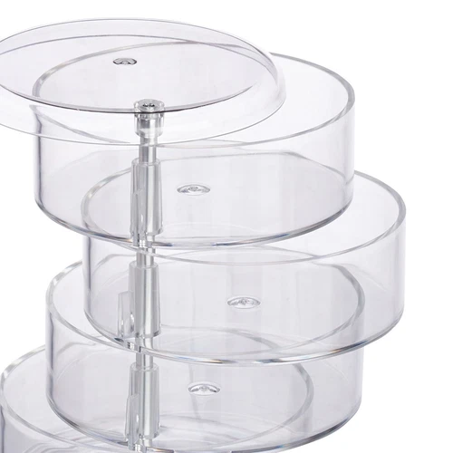 Organizador maquillaje cajón para belleza redondo acrílico estuche de maquillaje - Imagen 6 de 7