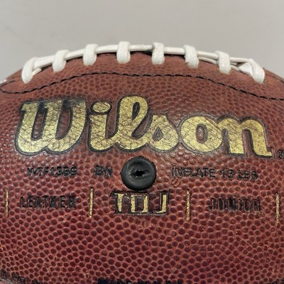 新品 Wilson TDJ 1360 WTF1360B Wilson WTF1360 TDJ Junior Leather Game Brown Football for sale