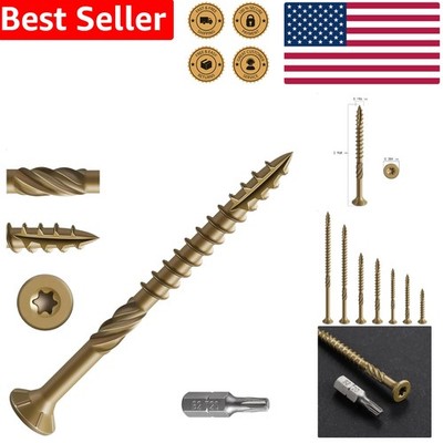 Wood Screws 137pcs 2 lbs Bronze Rust Resistant T25 Star