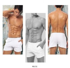New Men s Cotton Boxer Shorts Soft Sleep Underwear with Pocket, Comfortable