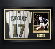 Kris Bryant Signed Chicago Cubs Nike Jersey Framed JSA COA Auto Display