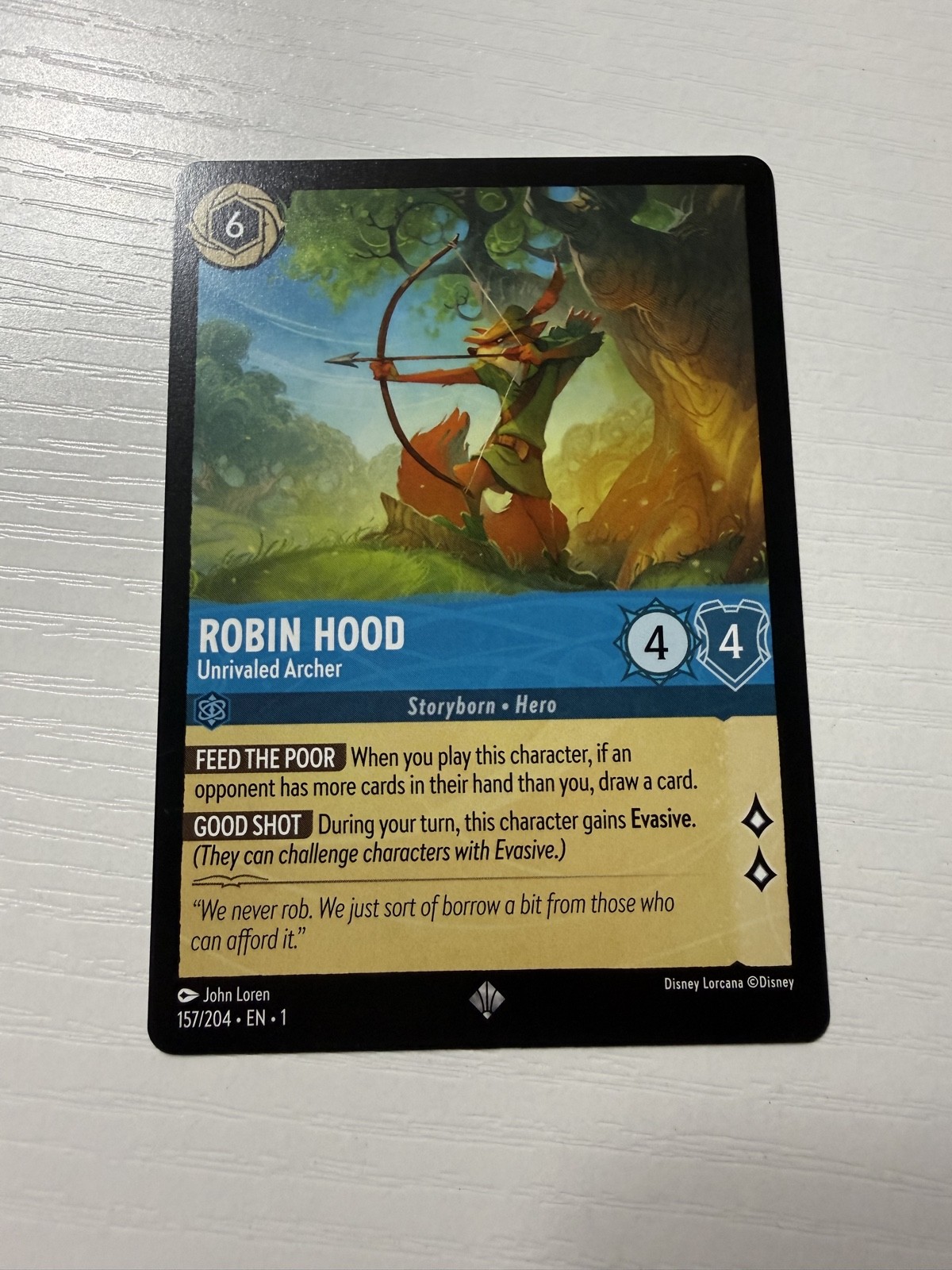 Robin Hood - Unrivaled Archer 157/204 The First Chapter Regular