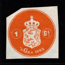 Netherlands 1962 1gl Revenue Cut Square - S51310