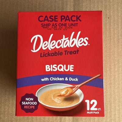 Hartz Delectables Non-Seafood Bisque Lickable Treats Chicken And Duck EXP 06/26
