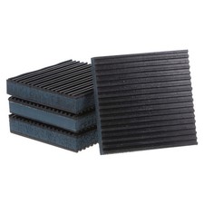 4pcs Rubber Anti Vibration Pads 4" x 4" x 7/8" with EVA Center