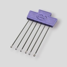 Vintage 80s Goody Metal Hair Pick Comb Tease Lift Travel Purple Lilac 3.5  