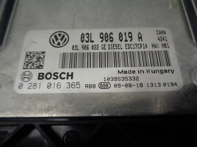 03L906019A CENTRALINA MOTORE / BOSCH / 0281016365 / 4189078 PER SEAT EXEO ST 3R - Immagine 4 di 4